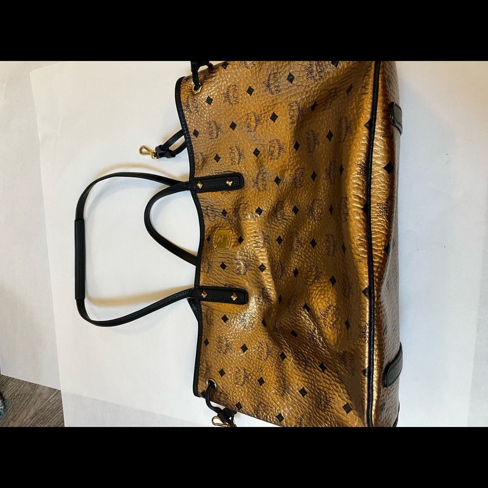 MCM gold bag